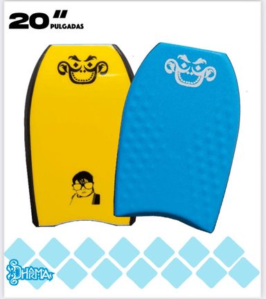 BODYBOARD DHARMA 20 PULGADAS AZUL Y AMARILLO