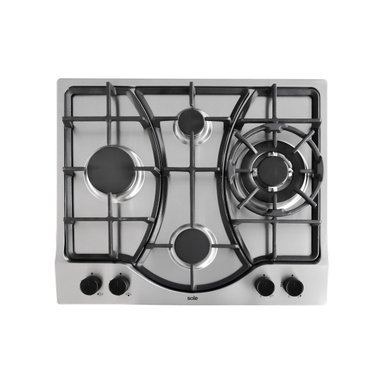 ENCIMERA ACERO INOXIDABLE GLP/GN SOLE 4 HORNILLAS 58CM CWOK