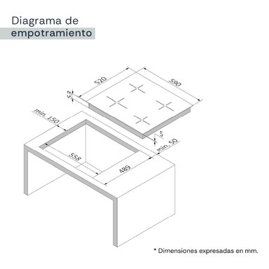 ENCIMERA INDUCCIÓN VITROCERÁMICA S-COLLECTION 60CM CTIMER - 7