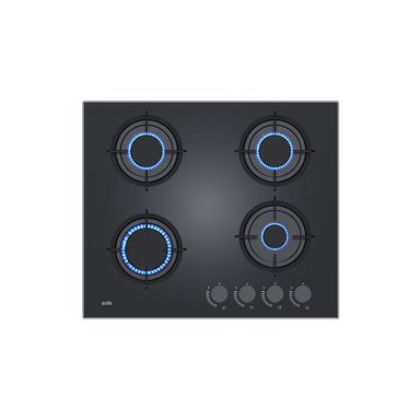 ENCIMERA VIDRIO TEMPLADO GLP/GN SOLE 4 HORNILLAS 60CM