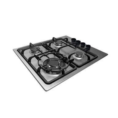 ENCIMERA ACERO INOXIDABLE GLP/GN SOLE 4 HORNILLAS 58CM CWOK - 3