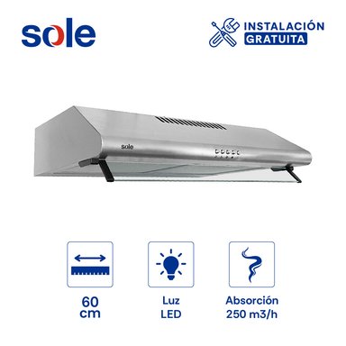 CAMPANA EXTRACTORA SOLE 60 CM HERA