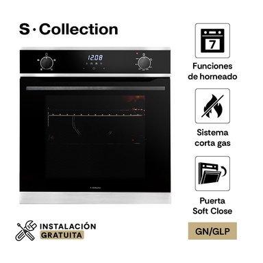 HORNO S-COLLECTION EMPOTRABLE 70 L GLP/GN TURBO CONVECCIÓN