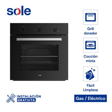 HORNO SOLE EMPOTRABLE 66 L MIX CLASSIC GLP/GN