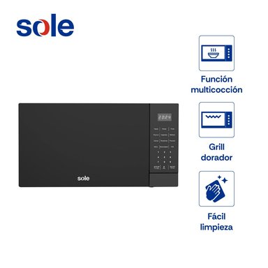 HORNO MICROONDAS SOLE EMPOTRABLE 21 L MULTIFUNCIONES 3 EN 1