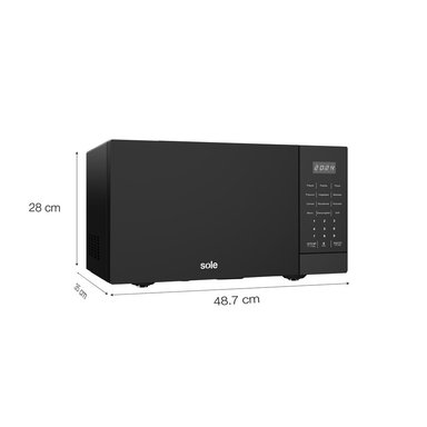 HORNO MICROONDAS SOLE EMPOTRABLE 21 L MULTIFUNCIONES 3 EN 1 - 8