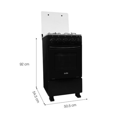 COCINA DE PIE GLP/GN SOLE 4 QUEMADORES 50 CM CALI - 8