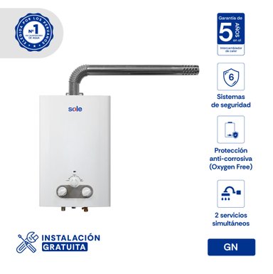 CALENTADOR INSTANTÁNEO TIRO FORZADO GN 10 L SOLE C.ACC
