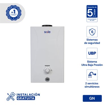 CALENTADOR INSTANTÁNEO GN 10 L SOLE CONTROL TOTAL C.ACC