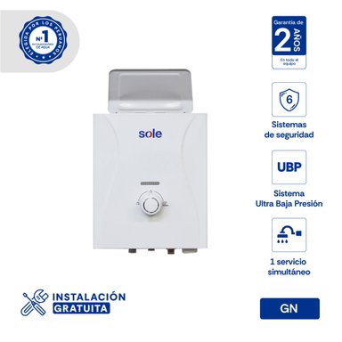 CALENTADOR INSTANTÁNEO GN 5.5 L SOLE CONTROL TOTAL