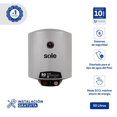 TERMA ELÉCTRICA 50 L SOLE ELITE