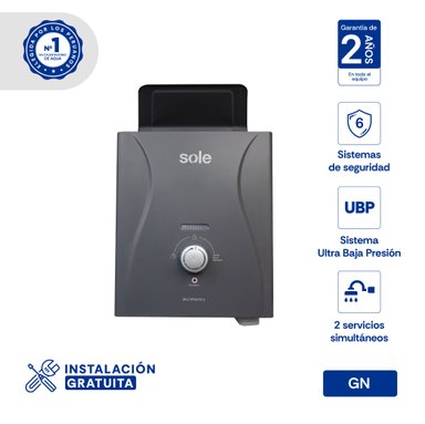 CALENTADOR INSTANTÁNEO MULTIPUNTO GN 8 L SOLE C.ACC