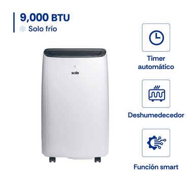 AIRE ACONDICIONADO SPLIT SOLE 9 KBTU PORTÁTIL