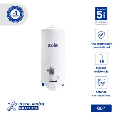 TERMOTANQUE 75 L GLP TIPO A C.ACC SOLE