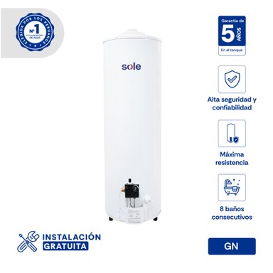 TERMOTANQUE 150 L GN TIPO B C.ACC SOLE