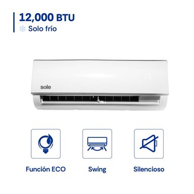 AIRE ACONDICIONADO SPLIT SOLE 12 KBTU