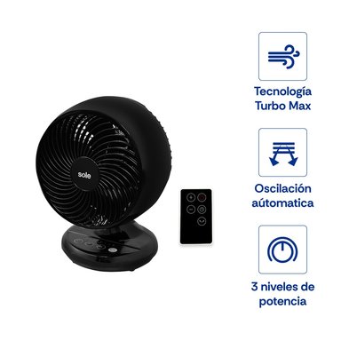 VENTILADOR DE AIRE SOBRE MESA TURBOMAX SOLE