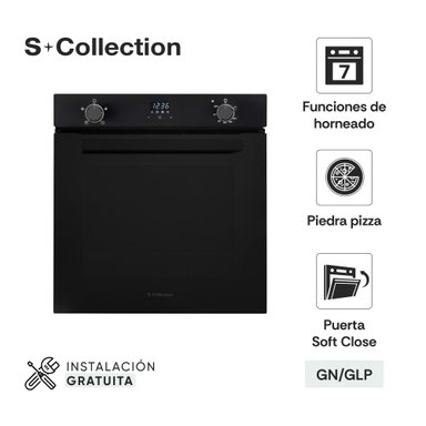 HORNO EMPOTRABLE PURE BLACK DG1 PIZZA 73L - 1