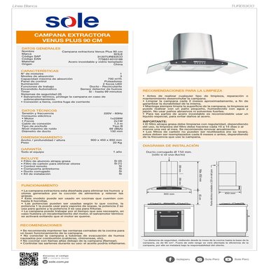COMBO0964 SOLE ENCIMERA + CAMP EXTRACTORA + HORNO - 5
