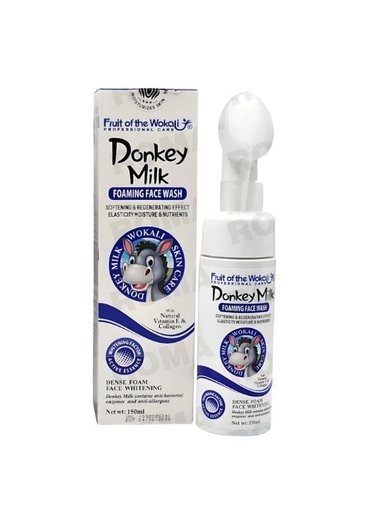 LIMPIADOR FACIAL EN ESPUMA DONKEY MILK 150ML WOKALI - 1