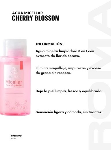 AGUA MICELAR CHERRY BLOSSOM 300ML ESTELIN - 2
