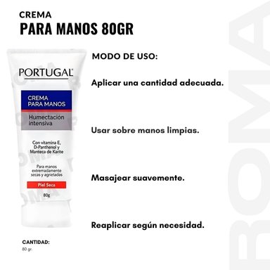 CREMA PARA MANOS 80G PORTUGAL - 3