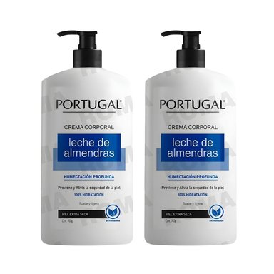 PACK 2 LECHE DE ALMENDRAS CREMA CORPORAL 700G PORTUGAL - 1