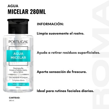 PACK 3 AGUA MICELAR 280ML PORTUGAL - 2
