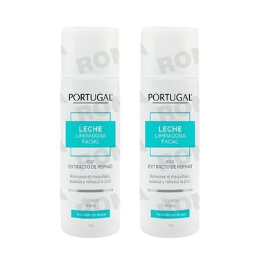 PACK 2 LECHE LIMPIADORA FACIAL 210G PORTUGAL - 1