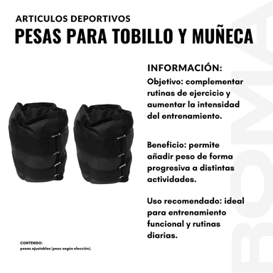 PESAS PARA TOBILLO Y MUÑECA 0.5KG - 2