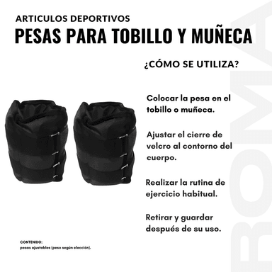 PESAS PARA TOBILLO Y MUÑECA 0.5KG - 3