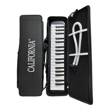 MELÓDICA CALIFORNIA 37 TECLAS CON ESTUCHE RÍGIDO - NEGRO