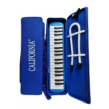 MELÓDICA CALIFORNIA 37 TECLAS CON ESTUCHE RÍGIDO - AZÚL