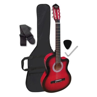 GUITARRA ACÚSTICA CLÁSICA ESTÁNDAR NYLON COLOR ROJO - 2