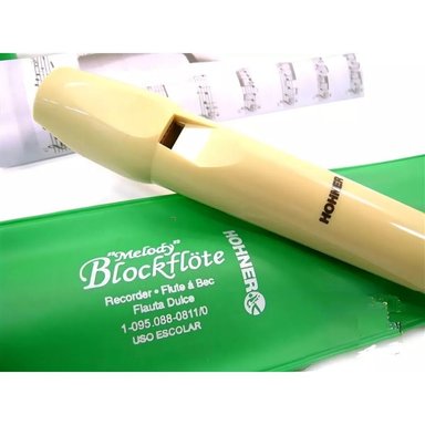 FLAUTA DULCE HONHER - SOPRANO COLOR MARFIL BEIGE - 3