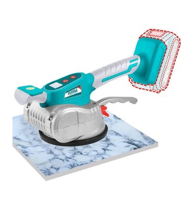 VENTOSA VIBRADORA TOTAL 20V 60KG CARGADOR Y BATERIA RODILLERAS TTVLI20015 - 2