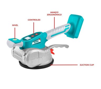 VENTOSA VIBRADORA TOTAL 20V 60KG CARGADOR Y BATERIA RODILLERAS TTVLI20015 - 3