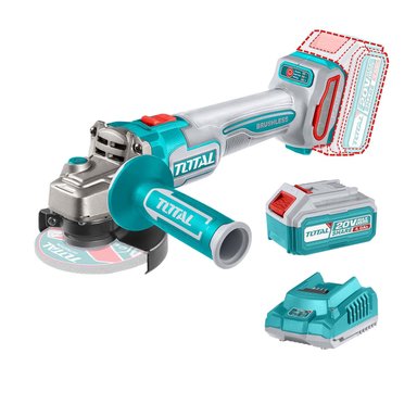 AMOLADORA ESMERIL ANGULAR INALAMBRICO 4 1/2 1000W TOTAL CON MALETIN TAGLI271531