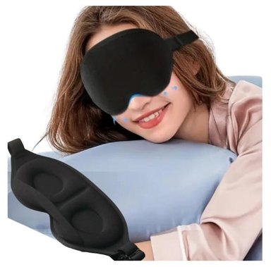 ANTIFAZ 3D PREMIUM BLACK OUT PARA DORMIR-BLOQUEO TOTAL DE LUZ
