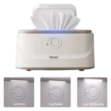 CALENTADOR DE TOALLITAS HUMEDAS DAUER PARA BEBE CON LUZ NOCTURNA