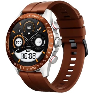 HAYLOU SMARTWATCH  SOLAR PRO (LS18)- MARRON + LENOVO AUDIFONO BT TA120 NEGRO - 4