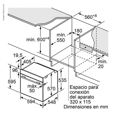 HORNO ELECTRICO EMPOTRABLE BOSCH 71 L HBA514ES3 - 6