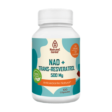NAD Y TRANS-RESVERATROL 500 MG – 100 CÁPSULAS