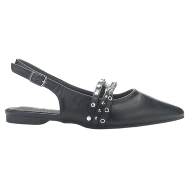 BALLERINA CHALADA MUJER MARIS-6 NEGRO CASUAL - 1