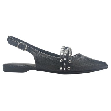 BALLERINA MUJER  CHALADA MARIS-8 NEGRO CASUAL - 1