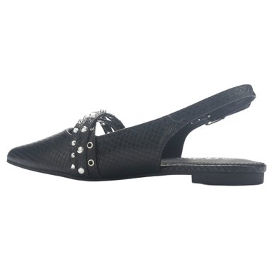 BALLERINA MUJER CHALADA MARIS-8 NEGRO CASUAL - 2