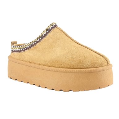 PANTUFLA CHALADA MUJER PINGUIH-3 TOSTADO COMFORT - 3