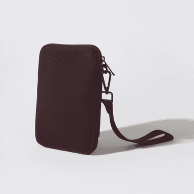 PORTA DOCUMENTOS POPUPS TRAVEL WALLET ESPRESSO CON CORREA