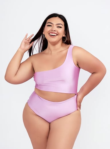 TRIKINI ASIMETRICO MUJER MISS LADY PURPURA - 2XL - 1