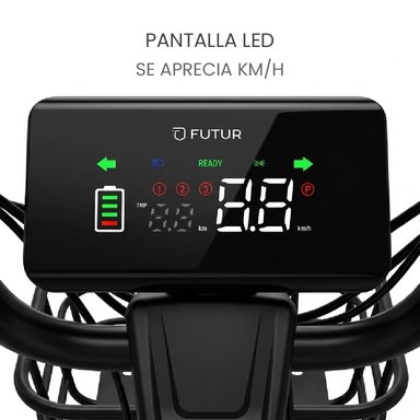 BICIMOTO ELÉCTRICA OXEN DE LITIO, 25KMH, 35KM, 350W ROSADO GOLDEN - 7